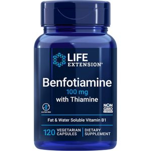 Life Extension Benfotiamine + thiamine, 100 mg, 120 capsules