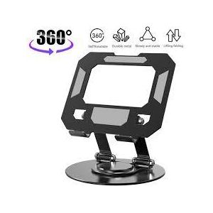 Support de Tablette en Aluminium Rotatif 360° Pliable pour iPad et Téléphone