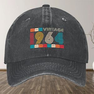 Casquette Vintage 1964 Rétro Cassette - Casquette Snapback Légère Ajustable en Bleu Sarcelle, Beige, Rouge, Marron - Design Unisexe '64 pour Hommes et Femmes - Chapeau Décontracté Toutes Saisons & Sportif, Mode Nostalgique, Construction Durable, Pour Am
