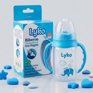 Biberon Bébé 125ML avec Tétine – Facile à Utiliser