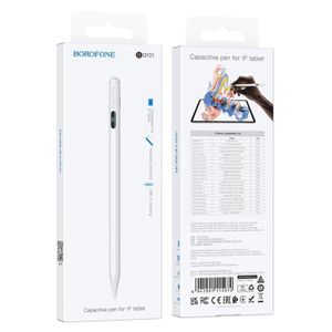 Borofone Stylet Tactile pour iPad Affichage LED, Détection d’Inclinaison, Palm Rejection et Fixation Magnétique