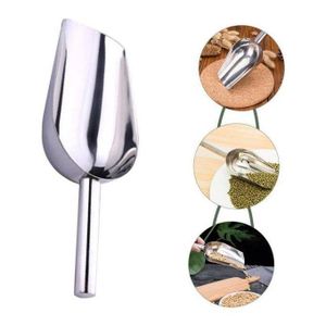 Pelle de service en acier inoxydable – Ustensile pratique pour aliments, glace et farine.