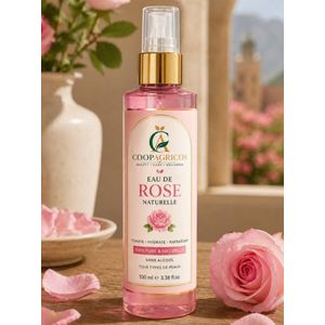 coopagricos Eau de Rose Naturelle 100ml Une brume fraîche comme la rosée du matin