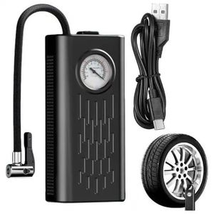 Mini Compresseur d'Air Portatif Électrique - Gonfleur de Pneu Sans Fil Intelligent pour Voiture, Moto et Vélo