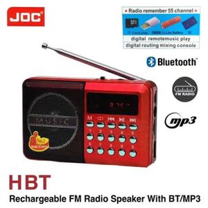 Radio Portable Rechargeable avec Bluetooth, MP3 et FM – Lecteur Audio Sans Fil