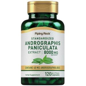 Piping Rock Andrographis Paniculata Extract, 8000 mg, 120 Quick Release Capsules