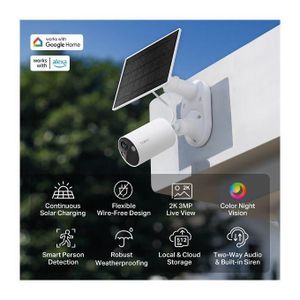 TP-Link Caméra de sécurité intelligente avec batterie sans fil TAPO C410 KIT