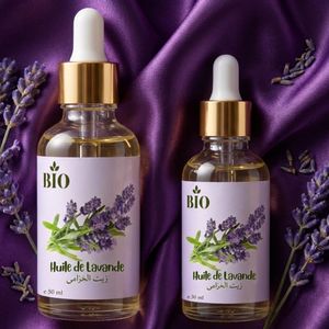 Bio Coffret Huile de Lavande 50 ml + Huile de Lavande 30 ml routine beauté naturelle