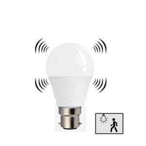 Lampe LED avec détecteur de mouvement  lumière Blanche douille b22