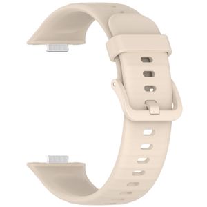 Bracelet de remplacement en silicone souple pour Huawei Watch Fit 5 - Beige 