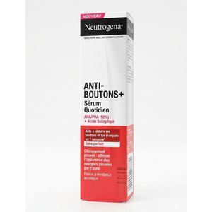 Neutrogena  Anti-Boutons+ Sérum Quotidien 30ml – Soin Visage Anti-Acné & Imperfections 
