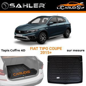 SAHLER Tapis de coffre 4D Fiat Tipo Coupé sur mesure imperméable antidérapant et sans odeur
