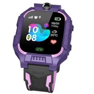 Smart 2030 Anti-lost Kids Safe GPSTracker SOS Smart Child Watch For IOS Android-pink purple