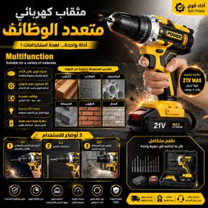 BOWEITI Perceuse Visseuse Sans Fil 48V, Perceuse Électrique à Percussion, Batterie Lithium Rechargeable, Vitesse Variable 1350 tr/min, Kit Bricolage Maison