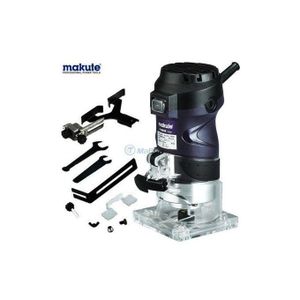 Makute Défonceuse Paumelleuse Affleureuse Trimmers Machine 6mm 580W 30000r/min