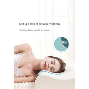 Oreiller Orthopédique en Latex Naturel Thaïlandais – Support Cervical pour Adultes et Étudiants