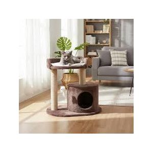 Maisons de griffoir de chat - Funny Playhouse - Corde en sisal naturel - Intérieur - Habitat - Sécurisé