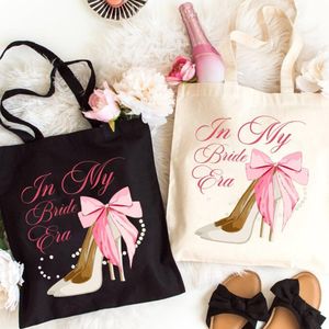 Sac fourre-tout de mariage esthétique, cadeau pour la mariée, sac à main imprimé pour mariée, grande capacité, style simple et tendance, sacs durables pour pique-nique en plein air, fête, voyage, shopping
