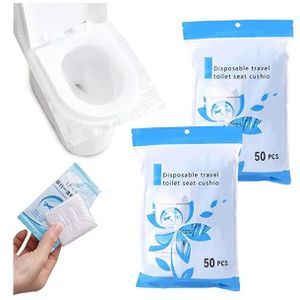 20 Pcs Protege Toilette Jetable, Protege Cuvette WC Jetable