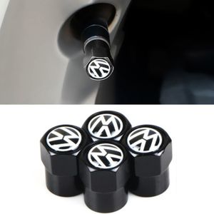 Generic 4 pièces Bouchon de valve logo Mercedes-Benz AMG Noir à