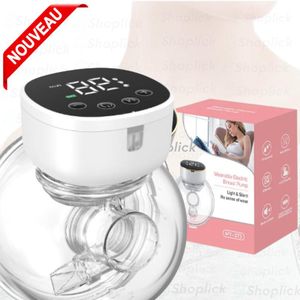 Tire-Lait Électrique Portable Main Libre, 4 Modes & 9 Niveaux d'Aspiration, Forte Puissance, Écran LED