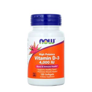 Now Foods Vitamine D3, 4000 IU 120 capsules