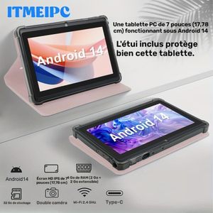 Tablette Android 7 Pouces HD IPS  4 Go RAM  32 Go ROM 