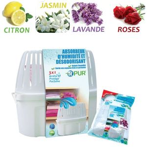 Generic Déshumidificateur Absorbeur d'humidité à granulés Avec 2 Sacs de  recharge Granulés 400g à prix pas cher