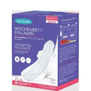 Lansinoh Serviettes  Partum Extra-absorbantes L 0-2 Semaine10 Unités
