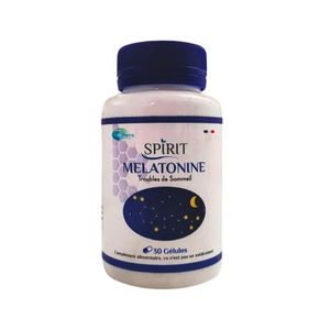 AB Spirit Mélatonine pour Troubles du Sommeil, 30 Gélules
