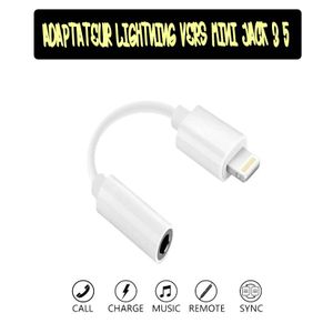 Adaptateur Prise Jack/Lightning pour IPHONE 6/6S Audio 3.5mm Cable Rallonge  Ecouteur APPLE