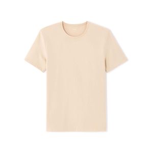Celio T-shirt slim col rond en coton stretch - BEIGE CLAY