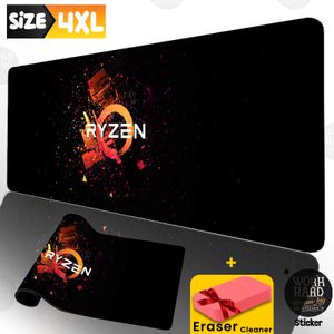 Tapis de souris 4XL haute qualité pour PC bureau Ryzen+Eraser Cleaner +Sticker