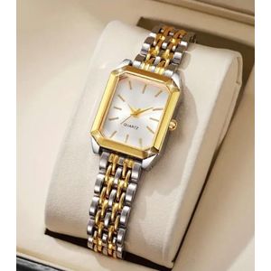 Montre Femme Carrée Dorée – Design Minimaliste et Style Luxe