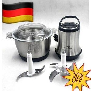 GERMAN LAB Spécial Hachoir électrique bol inox 500W GERMANY STYLE