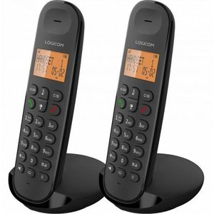 Logicom Téléphone fixe ILOA 250 Duo Noir sans fil