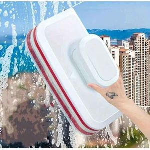 منظف زجاج مغناطيسي ثنائي الجوانب – تنظيف سهل للنوافذ الداخلية والخارجية