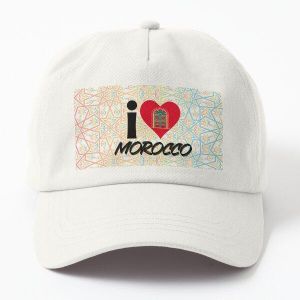 I LOVE MOROCCO Casquette blanc  avec design unique  