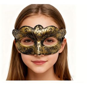 Masque Chat Femme Noir Demi-Visage Catwoman – Masque Carnaval, Halloween, Cosplay, Bal Masqué, Soirée Déguisée, Léger et Confortable en ABS