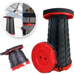 Tabouret rétractable et pliable, léger pour la pêche voyage intérieur extérieur