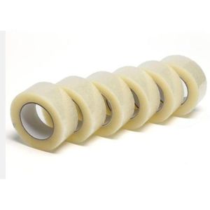 6 rouleaux adhésif Scotch emballage transparent silencieux 100 mètre