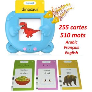 Carte Educatif Parlante Jouet d'apprentissage , Carte d'éducation jeu éducatif pour enfant , ANGLAIS FRANCAIS ARAB 