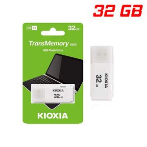 KIOXIA Clé Usb 32Gb Flash Drive TransMemory U202 Usb 2.0 DataTraveler - Blanc
