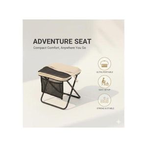 Camping en plein air barbecue pêche sac à dos pliable tabouret chaise pliante