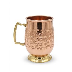Chope en Cuivre Fait Main – Intérieur en Cuivre Rouge Pur Haute Qualité pour Eau