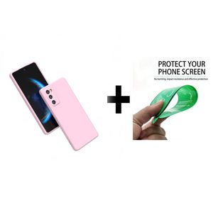 Case 2 pièce Pochette Samsung s20 Fe Rose + ciramik anti casé