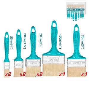 TOTAL Ensemble de pinceaux 8 pièces