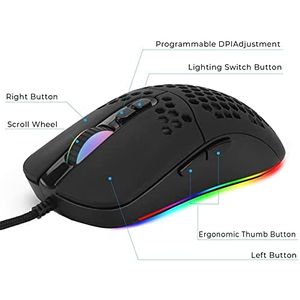 Souris Sans fil - Gamer Professionnel 7 boutons Réglable 2.4G - Jeux de  Souris Gaming Bluetooth 2000 DPI