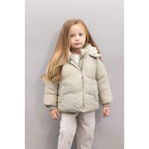 Defacto جاكيت دودون بناتي بغطاء للرأس مقاوم للماء وبطانة ناعمة