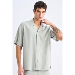 Defacto Chemise Homme en viscose - Kaki - D8875AX.